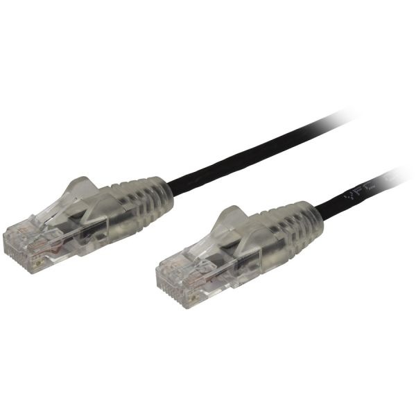 3Ft Cat6 Cable - Slim Cat6 Patch Cord - Black - Snagless Rj45 Connectors - Gigabit Ethernet Cable - 28 Awg - Lszh (N6pat3bks)