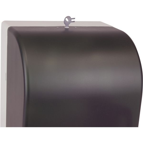 Tork Hand Towel Roll Dispenser Push Bar, 10.5 X 8.75 X 15.75, Smoke/Gray