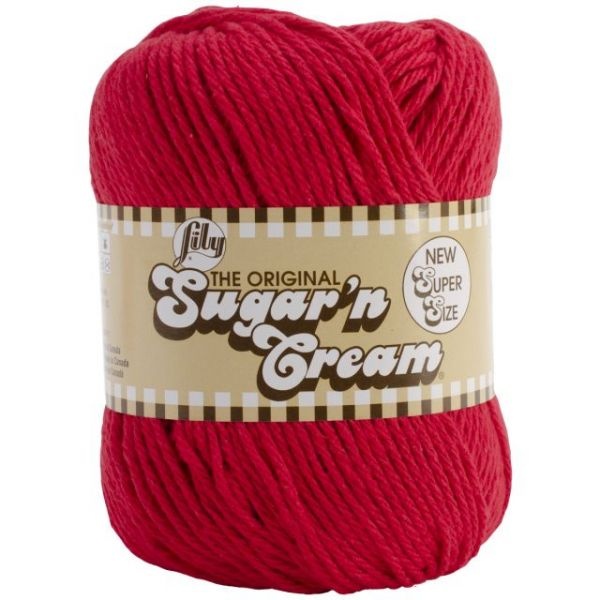 Lily Sugar'n Cream Super Size Yarn - Red