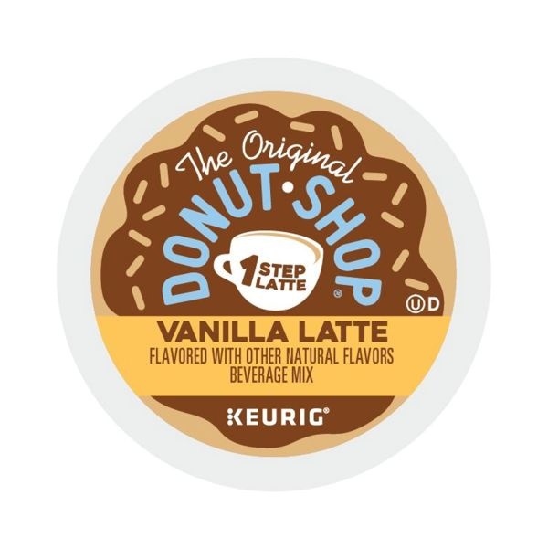 The Original Donut Shop Vanilla One Step Latte, 20/Box