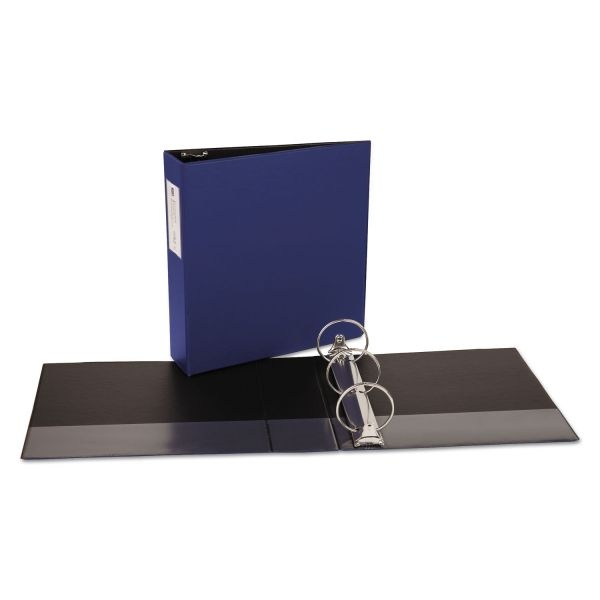 Avery Economy Non-View Binder With Round Rings, 3 Rings, 3" Capacity, 11 X 8.5, Blue, (4600)
