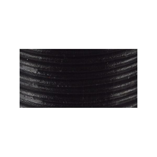 Realeather Crafts Round Leather Lace 2mmX25yd Spool Black