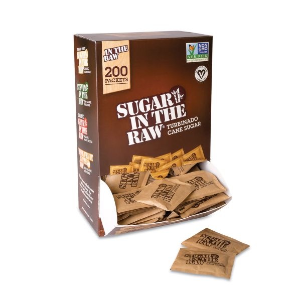 Sugar In The Raw Sugar Packets, 0.2 Oz Packets, 200 Packets/Box, 2 Boxes/Carton