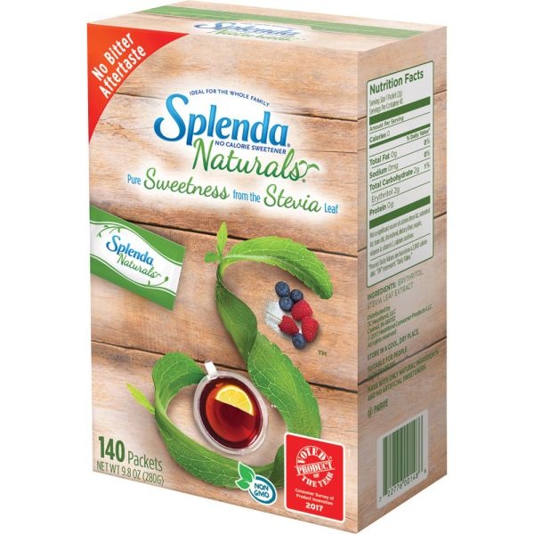 Splenda Naturals Stevia Sweetener Packets, Box Of 140