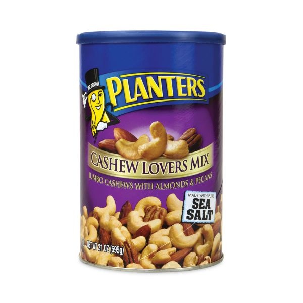 Planters Cashew Lovers Mix, 21 Oz Can