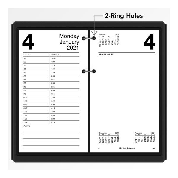 AtAGlance Large Desk Calendar Refill, 4 1/2 X 8, White, 2023 Calendar