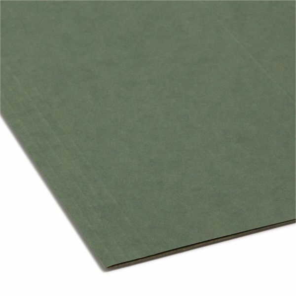 Smead Tuff Hanging Folders With Easy Slide Tabs, Letter Size, Standard Green, Box Of 20