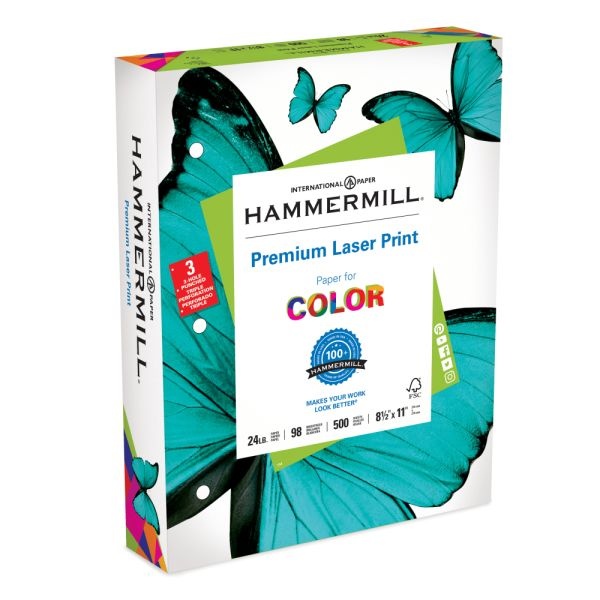 Hammermill Printer Paper, 20lb Tidal, 8.5x11, White, Express Pack, 2500  Sheets 