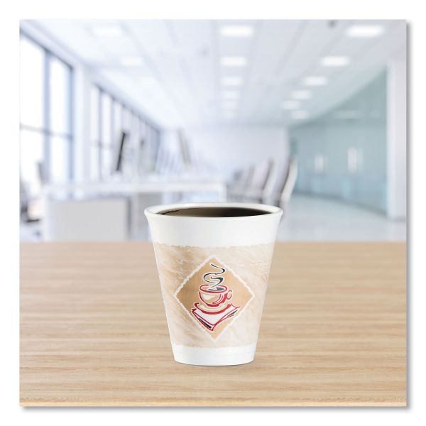 Dart 12 Oz Cafe G Design Insulated Foam Cups