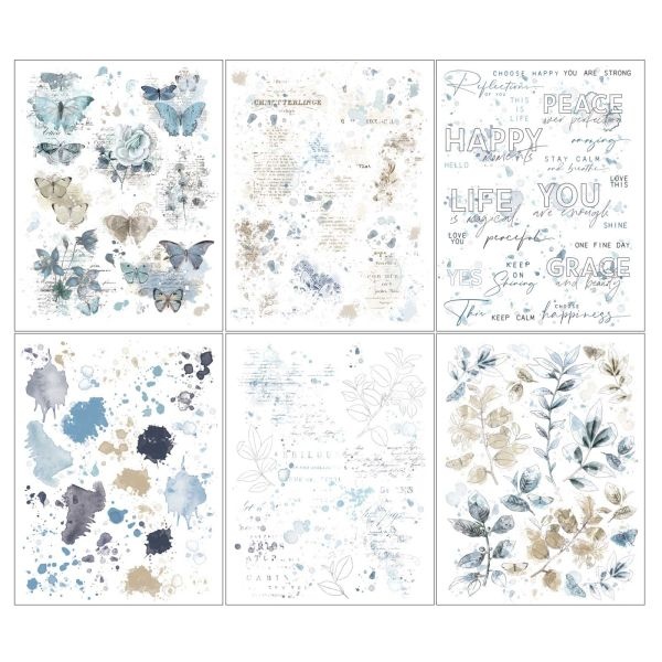 Vintage Artistry Serenity Rub-Ons 6"X8" 6/Sheets