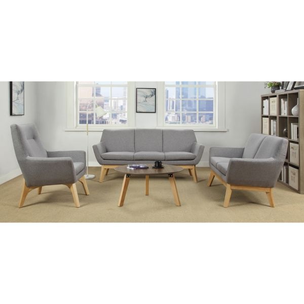 Lorell Relevance Walnut Round Coffee Table