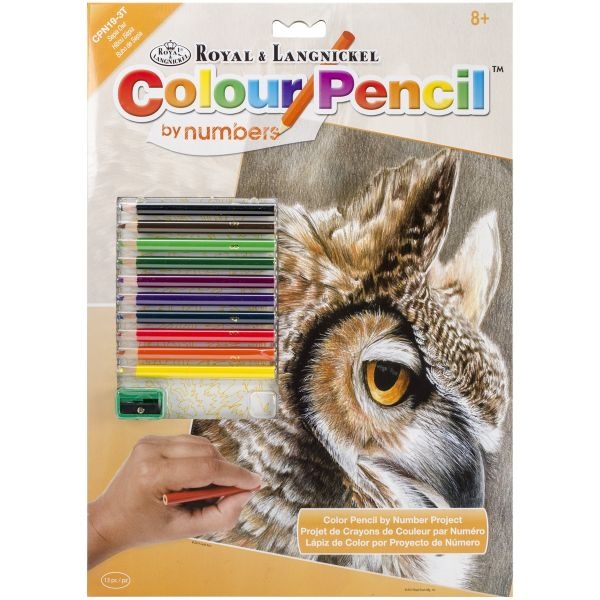 Color Pencil By Number Kit 8.75"X11.75"