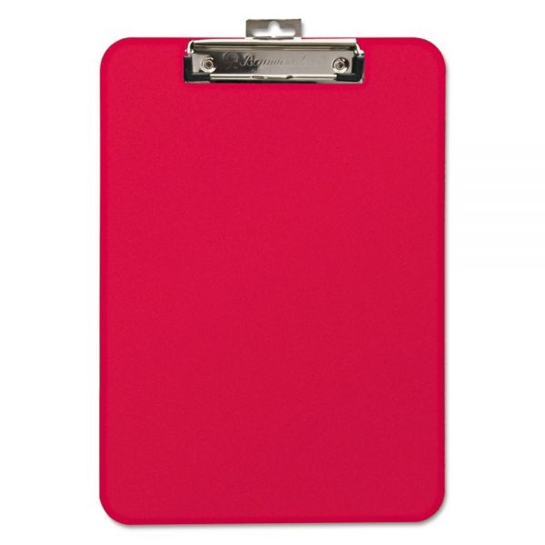 Mobile Ops Unbreakable Recycled Clipboard, 0.25" Clip Capacity, Holds 8.5 X 11 Sheets, Red