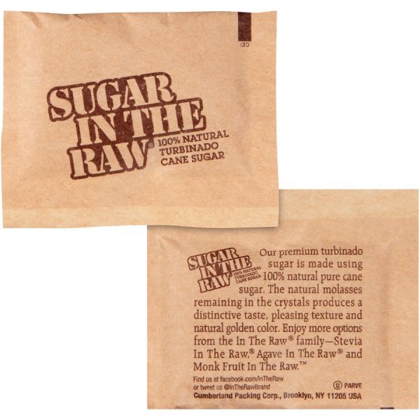 Sugar In The Raw Natural Turbinado Cane Sugar Packets