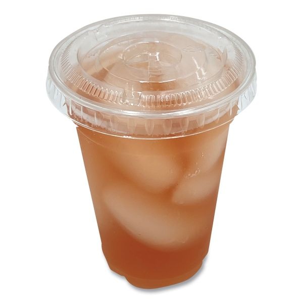 Dart® Plastic Dome Lid, No-Hole, Fits 9 oz to 22 oz Cups, Clear,  100/Sleeve, 10 Sleeves/Carton