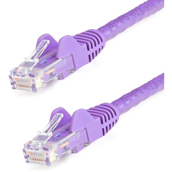 3Ft Cat6 Ethernet Cable - Purple Snagless Gigabit - 100W Poe Utp 650Mhz Category 6 Patch Cord Ul Certified Wiring/Tia