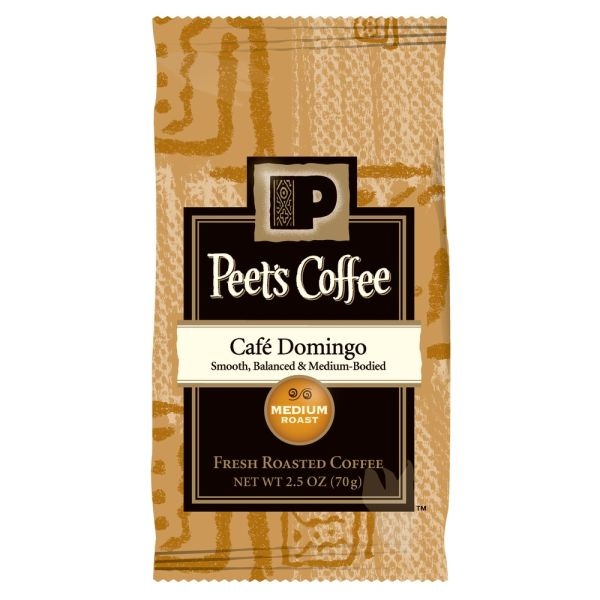 Peet's Coffee & Tea Coffee Portion Packs, Café Domingo Blend, Medium Roast, Frack Pack Makes 8 Cups, 18 Cups/Box