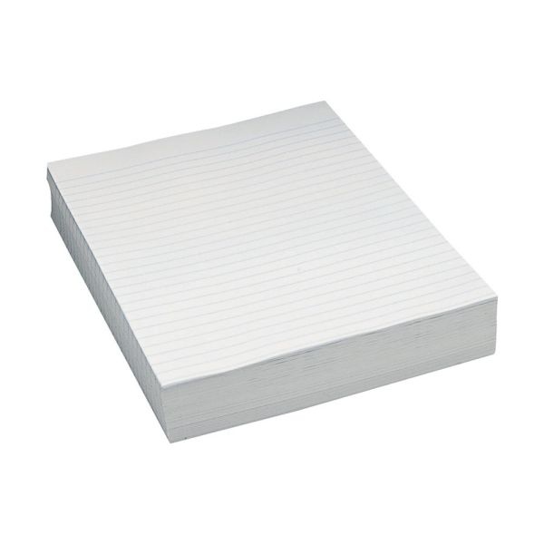 Pacon Composition Paper Without Margins, Unpunched, 3/8" Rule, 8 1/2" X 11", White