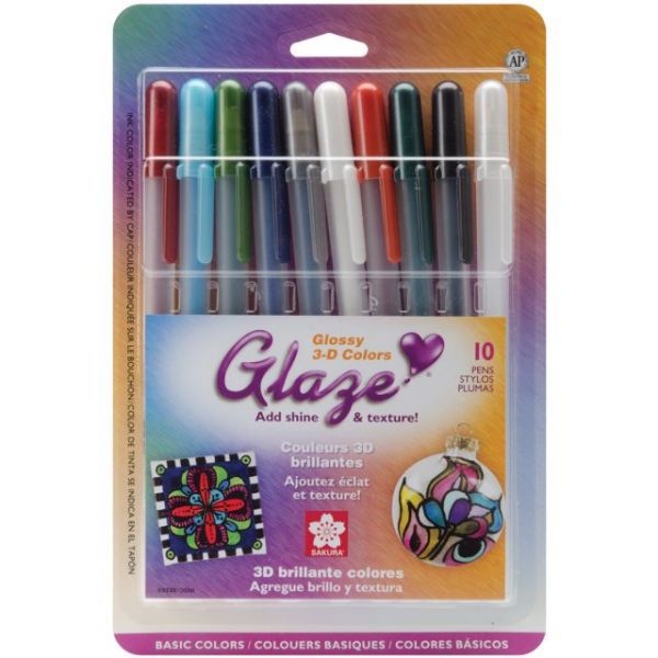 Gelly Roll Glaze Bold Point Pens 10/Pkg