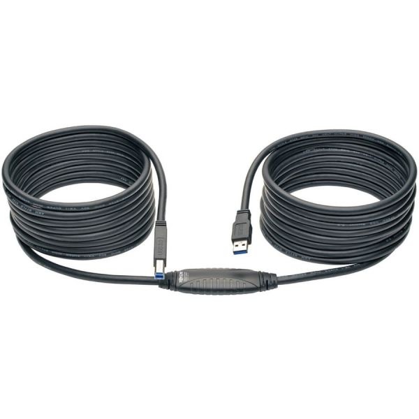 Tripp Lite By Eaton Usb 3.0 Superspeed Active Repeater Cable (A To B M/M) 25 Ft. (7.62 M)
