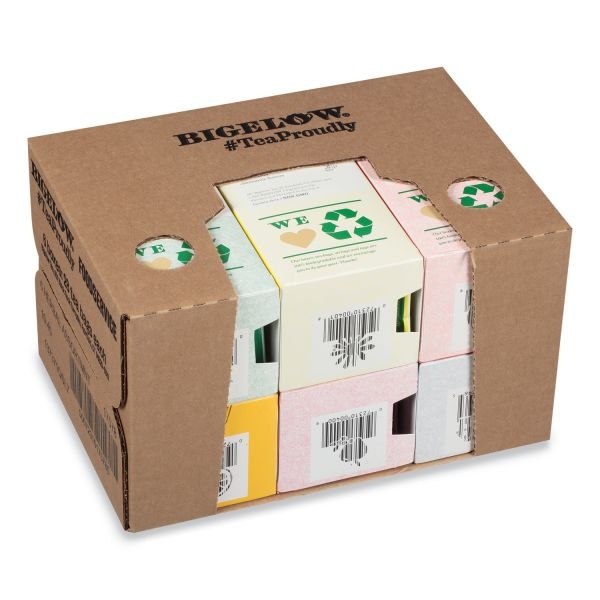 Bigelow Assorted Tea Packs, Six Flavors, 28/Box, 168/Carton