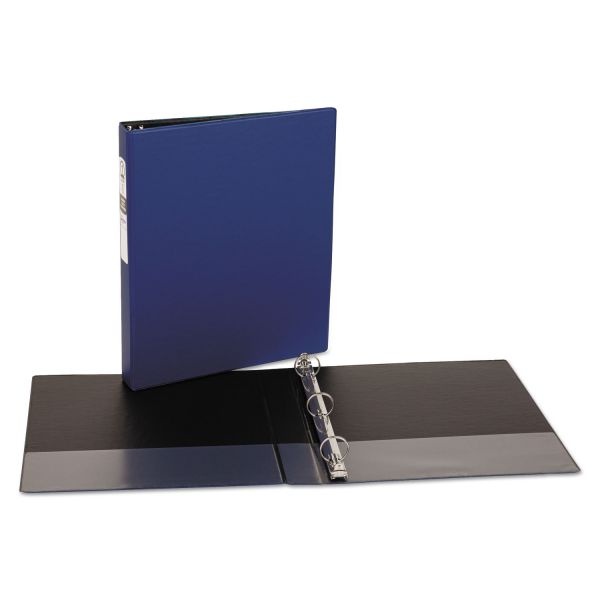 Avery Economy Non-View Binder With Round Rings, 3 Rings, 1" Capacity, 11 X 8.5, Blue, (3300)