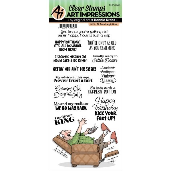 Art Impressions Laugh Lines Clear Stamp