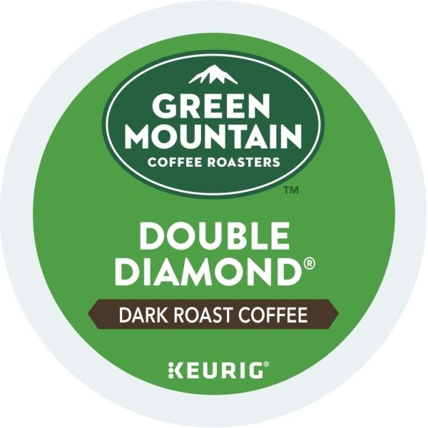 Green Mountain Coffee Single-Serve Coffee K-Cup Pods, Double Black Diamond Extra Bold, Carton Of 24