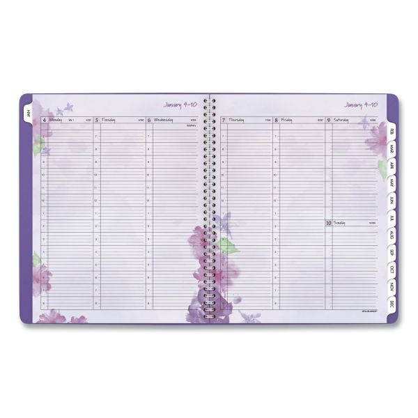 At-A-Glance Beautiful Day Weekly/Monthly Planner, Vertical-Column Format, 11 X 8.5, Purple Cover, 13-Month (Jan To Jan): 2024 To 2025
