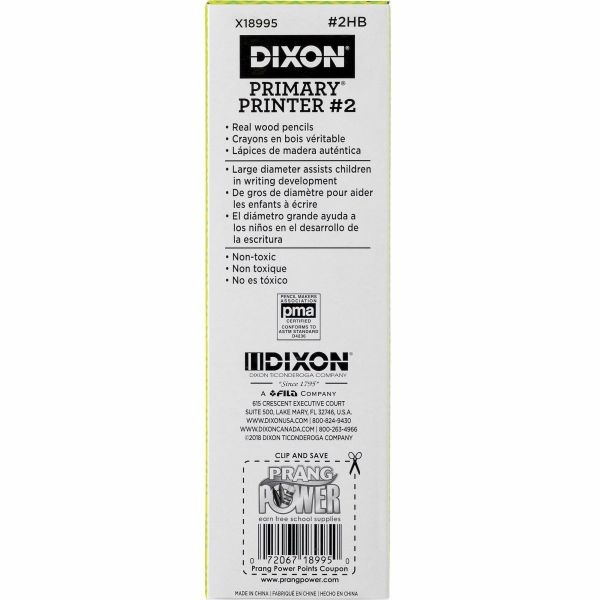 Dixon No. 2 Primary Printer Pencil