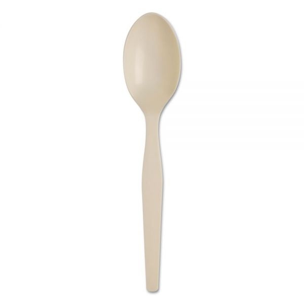 Dixie Smartstock Plastic Cutlery Refill, Spoons, 6", Series-O Mediumweight Bio-Blend, Beige, 40/Pack, 24 Packs/Carton
