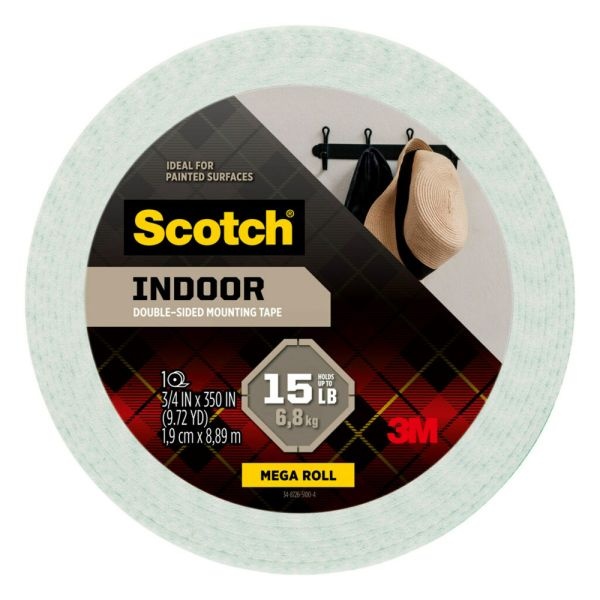 Scotch-Mount Indoor Double-Sided Mounting Tape 0.75-in x 29.17-ft