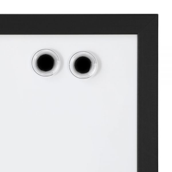 Realspace Magnetic Dry-Erase Whiteboard/Cork Bulletin Board, 24'' X 36", Black Frame