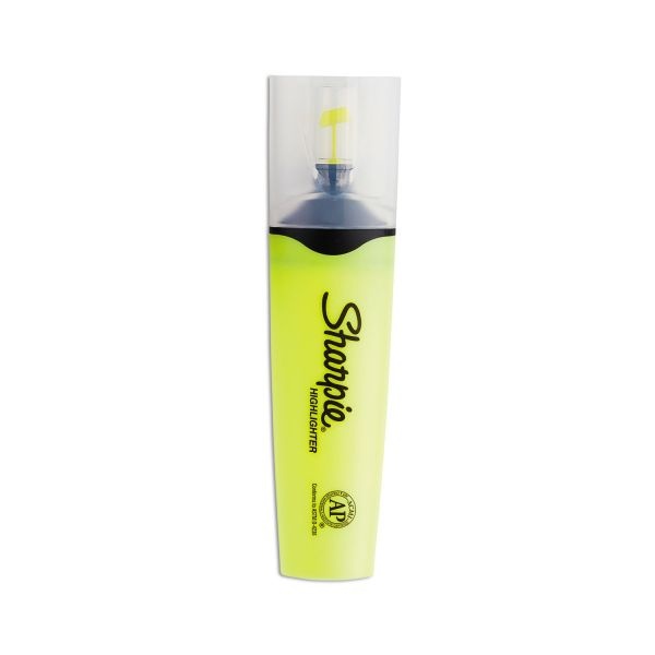 Sharpie Clearview Tank-Style Highlighter, Fluorescent Yellow Ink