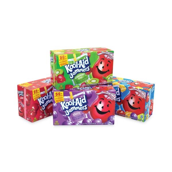 KoolAid Jammers Juice Pouch Variety Pack, 6 Oz Pouch, 40/Pack