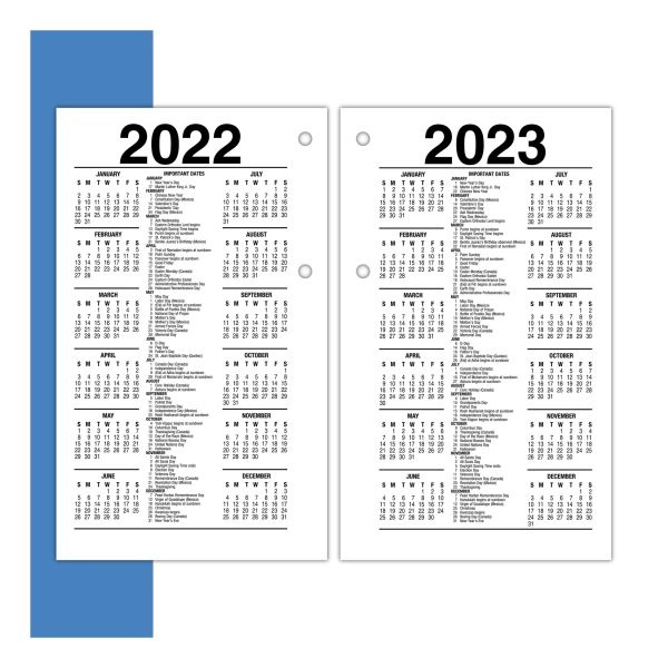 At A Glance Desk Calendar Refill 3 1 2 X 6 White 2023 Calendar
