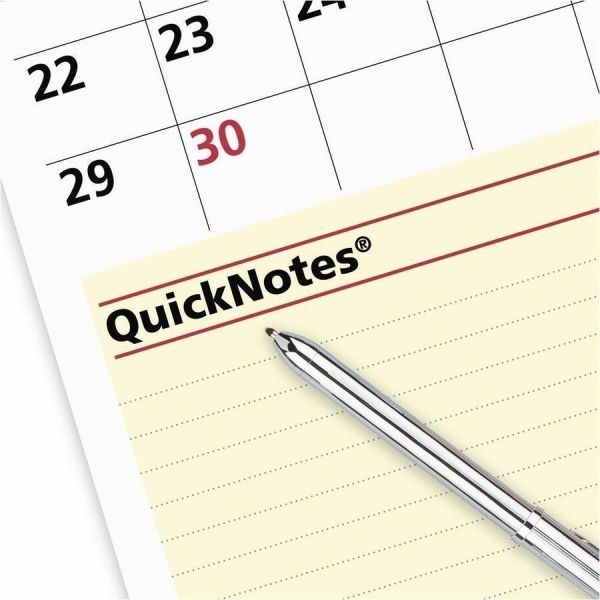 At-A-Glance Quicknotes Mini Erasable Wall Planner, 16 X 12, White/Blue/Yellow Sheets, 12-Month (Jan To Dec): 2024