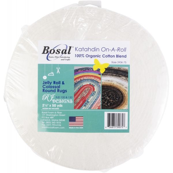 Bosal Katahdin On-A-Roll 100% Organic Cotton Batting