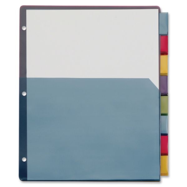 Tops Extra-Tough Poly Index Dividers With Pockets