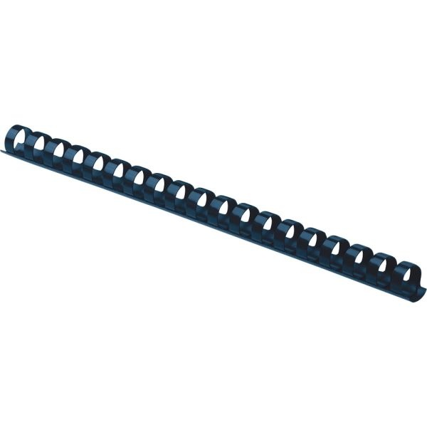 Fellowes 19-Ring Plastic Comb Binding, 0.5" X 10.8" X 0.5", Navy, Pack Of 100