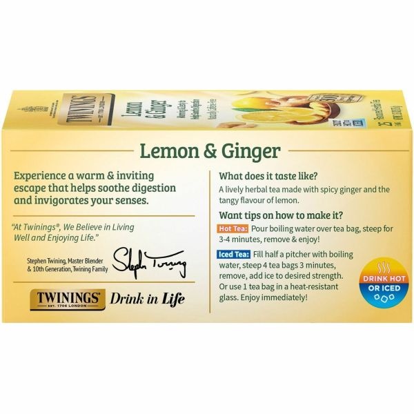 Twinings Of London Lemon & Ginger Herbal Tea Bag