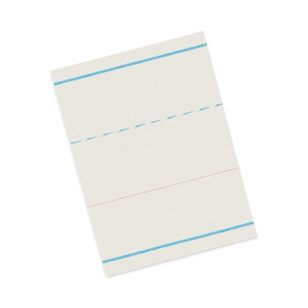 Pacon Multi-Program Handwriting Paper, 30 Lb Bond Weight, 1 1/8" Long Rule, Two-Sided, 8 X 10.5, 500/Pack