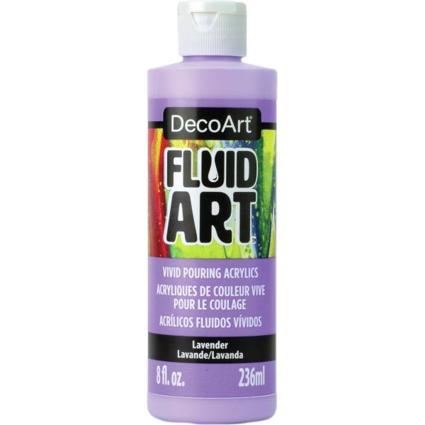 Decoart Fluidart Ready-To-Pour Acrylic Paint 8Oz