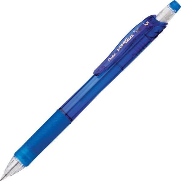 Pentel Energizex Mechanical Pencil, #2 Lead, Fine Point, 0.5 Mm, Transparent Blue Barrel