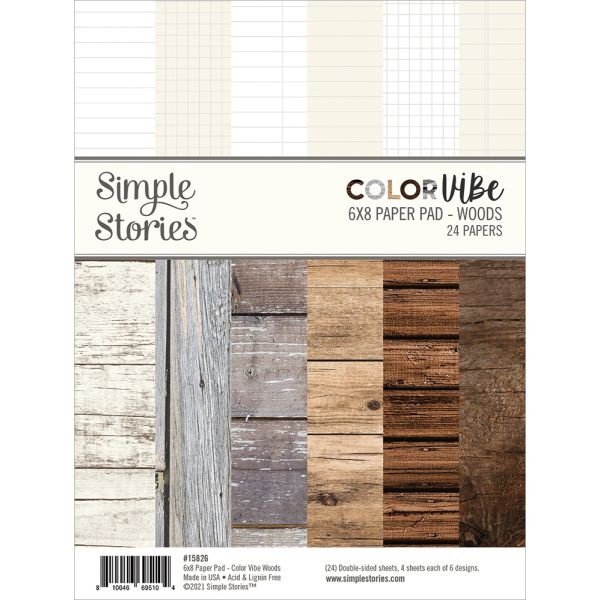 Simple Stories Double-Sided Paper Pad 6"X8" 24/Pkg