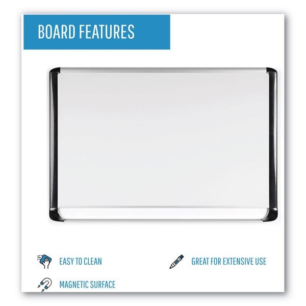 Mastervision Porcelain DryErase Whiteboard, 48" X 72", Aluminum Frame
