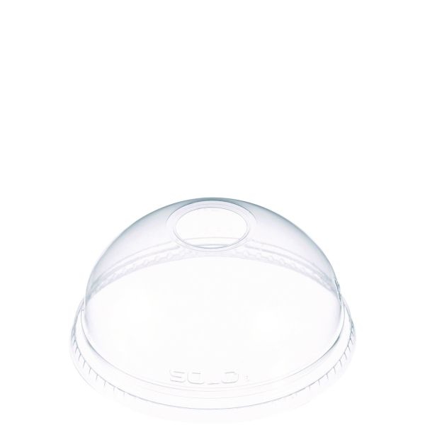 Dart Ultra Clear Dome Cold Cup Lids, Fits 16 Oz To 24 Oz Cups, Pet, Clear, 1,000/Carton