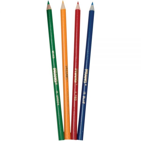 Prang Colored Pencil Sets, 3.3 Mm, 2B (#1), Assorted Lead/Barrel Colors, 50/Pack