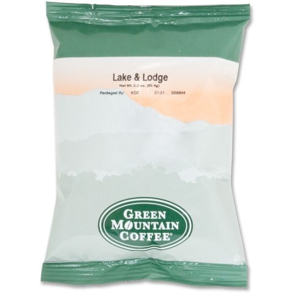 Green Mountain Coffee Roasters Lake & Lodge Coffee, Dark/Bold, 50 Pack/Carton