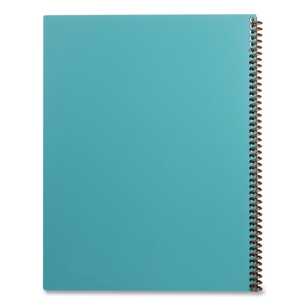 Rocketbook Core Smart Notebook, Dotted Rule, Neptune Teal Cover, 11 X 8.5, 16 Sheets